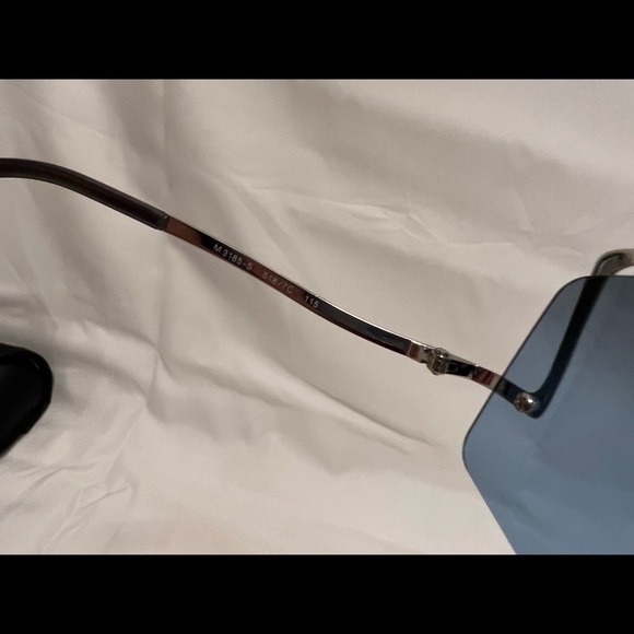 Moschino vintage metal sunglasses blue M3185-S - Picture 5 of 6